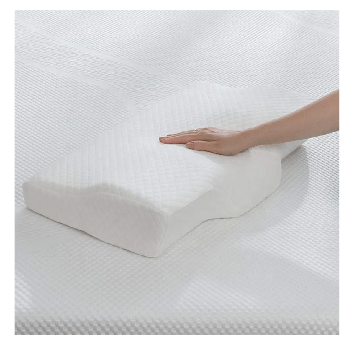 Poduszka ortopedyczna i ergonomiczna do spania – profilowana pod szyję i kręgosłup