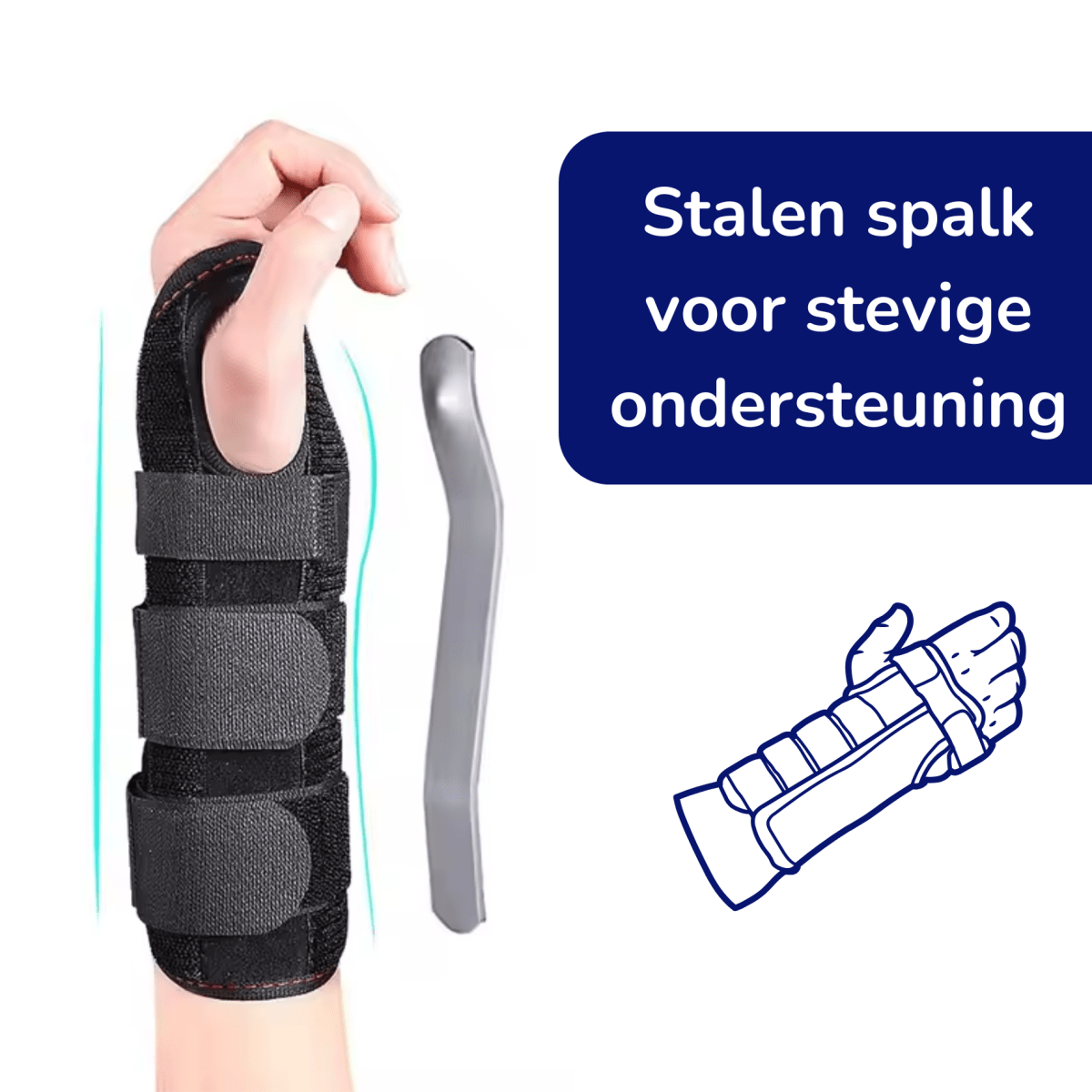 ActivePosture - Pols Brace met Spalk