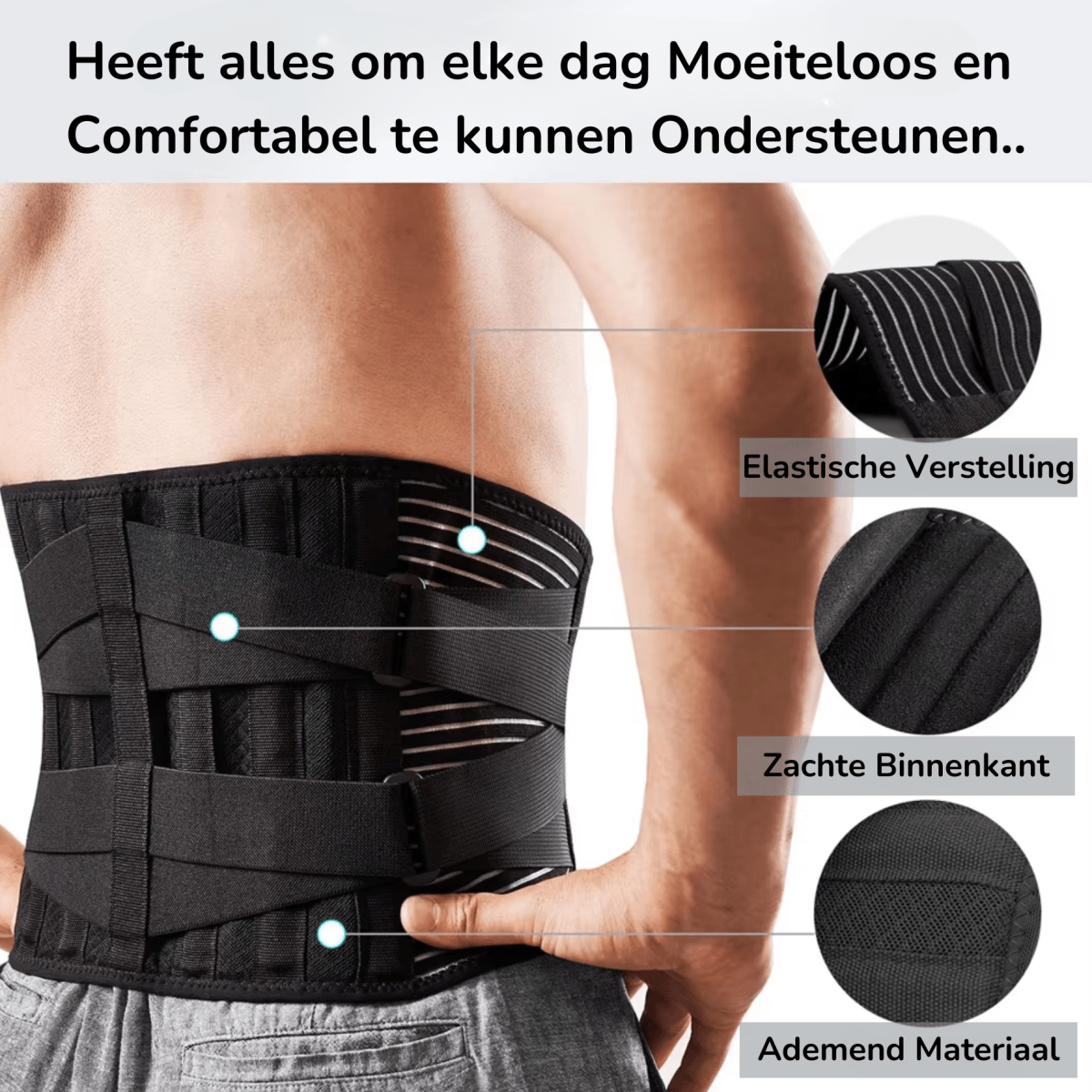 Rug Brace met Extra Ondersteuning - Op Maat